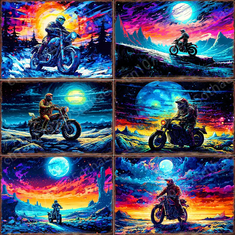 

Vintage Garage Wall Decor Metal None Tin Sign Motorcycles Posters Art Stickers Panting Pictures Retro Home Decoration Plaques
