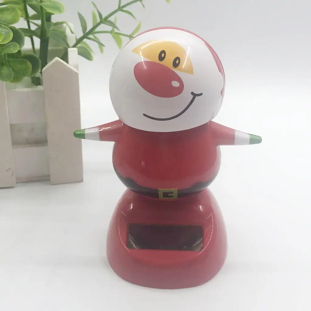 

Танцевальный автомобиль на солнечной батарее, украшения для дома и офиса, украшение для стола, танцевальная игрушка с головой, рождественск...