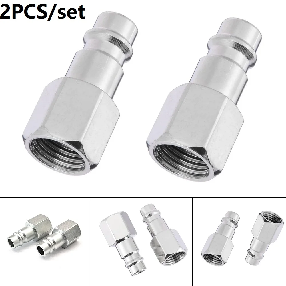 

Air Compressor Hose Quick Coupler Plug Socket Connector Fitting 1/4" BSP Thread Euro Male Quick Connect Release Fittings