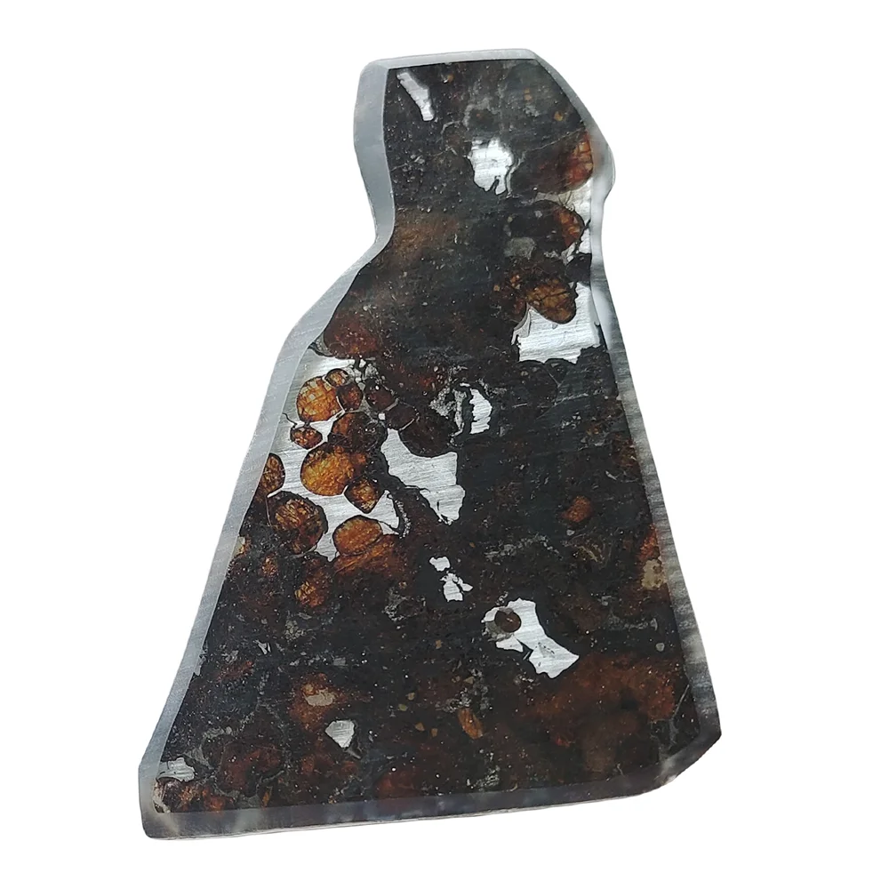 21 7 г серио паллазит натуральный материал метеорит нарезанные ломтики оливкового