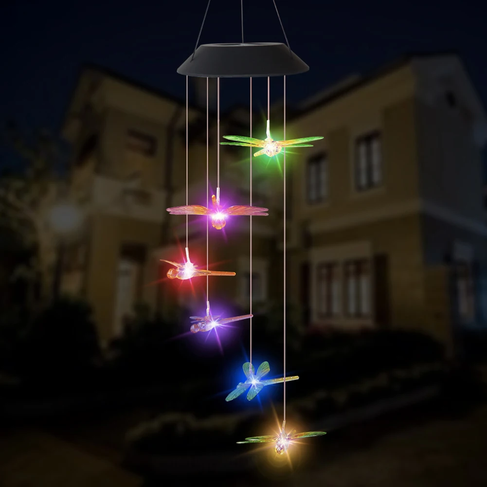 

Wind Bells Home Decoration Lighting Gift Dragonfly Light LED Waterproof Outdoor Courtyard Garden Decoration