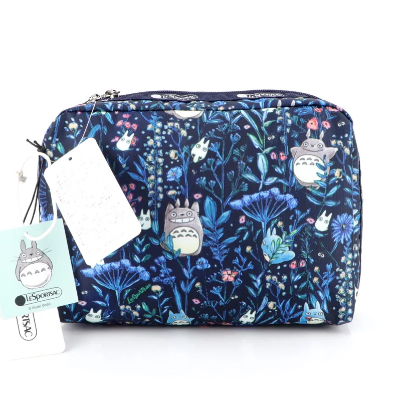 Повседневная сумка Lesportsac для хранения косметики в стиле аниме с котятами Пикачу