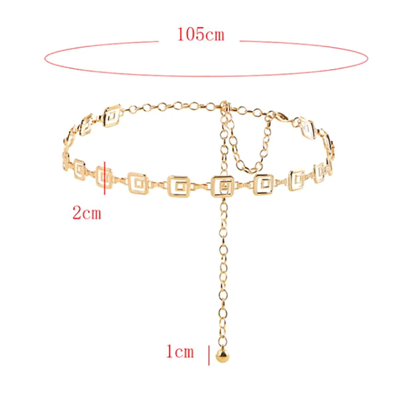 Металлическая поясная цепочка с длинной кисточкой платье декоративная стильный