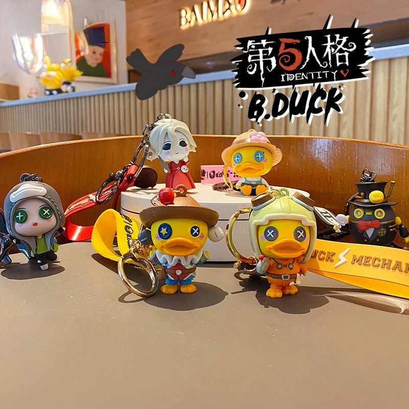 

B.Duck Little Yellow Duck X Fifth Personality Keychain Cartoon Creative Pendant 3D Shape Cute Bag Pendant Unisex