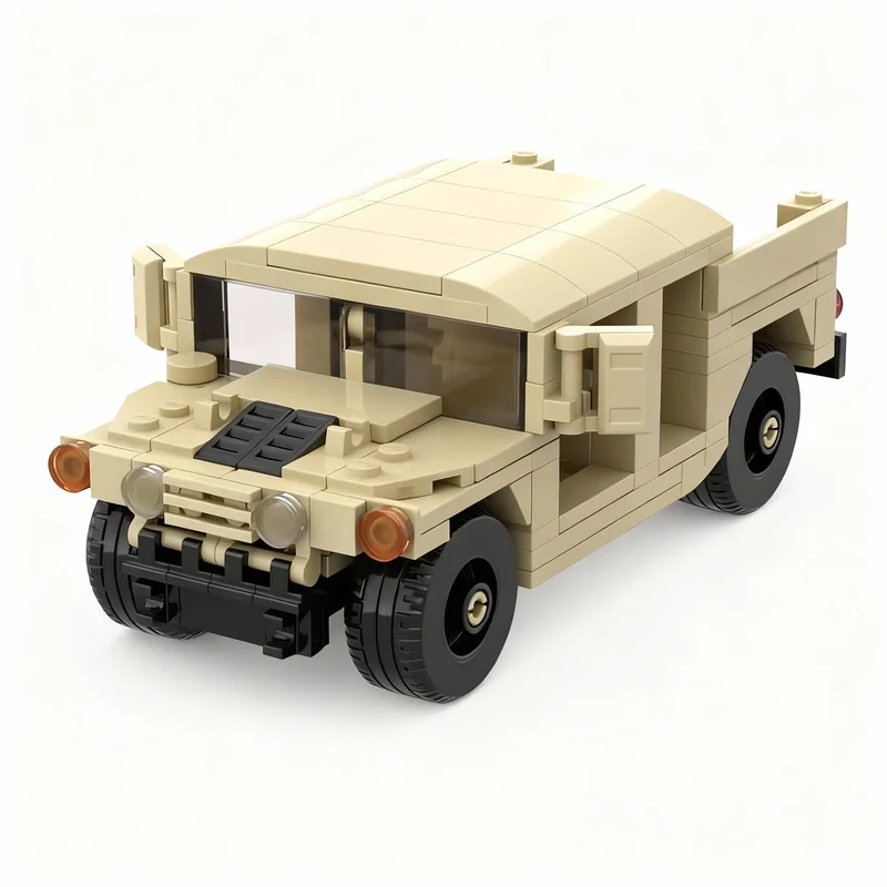 Фото Набор для сборки модели заброшенного автомобиля Humvee (191 деталь), конструктор, рождественский подарок, развивающая игрушка, идея для творчества, DIY №1