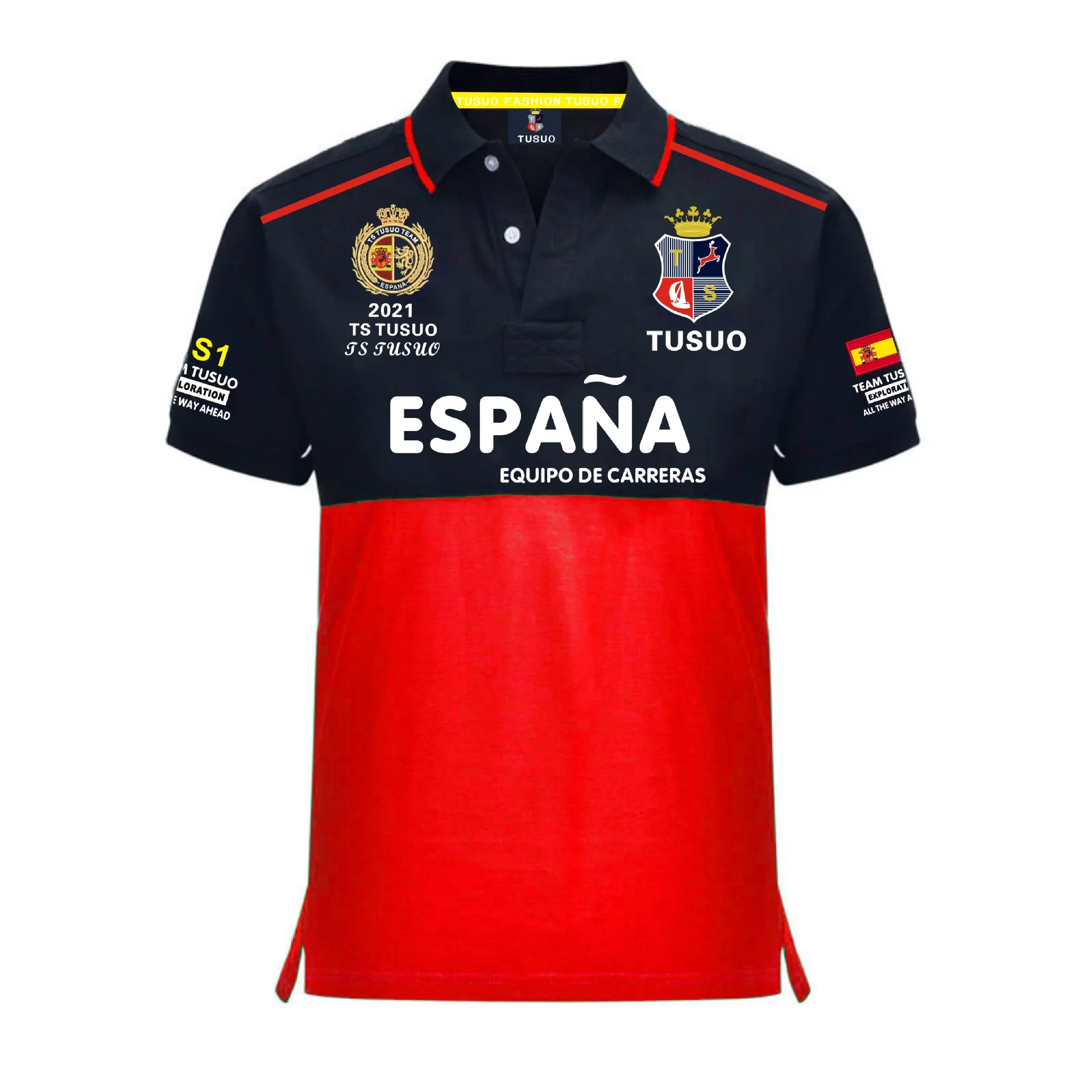 Мужская рубашка-поло S-6XL Высококачественная из 100% хлопка с короткими рукавами