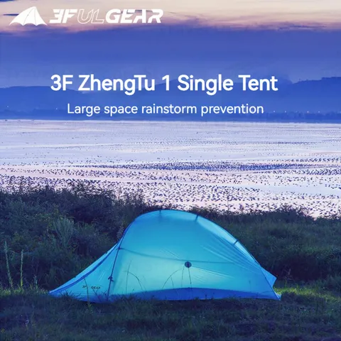 3F UL GEAR 15D Силиконовая палатка, двухслойная, для 1 человек, для кемпинга, пешего туризма, портативная палатка, уличная, для пляжа, пешего туризма, дорожная палатка PU3000