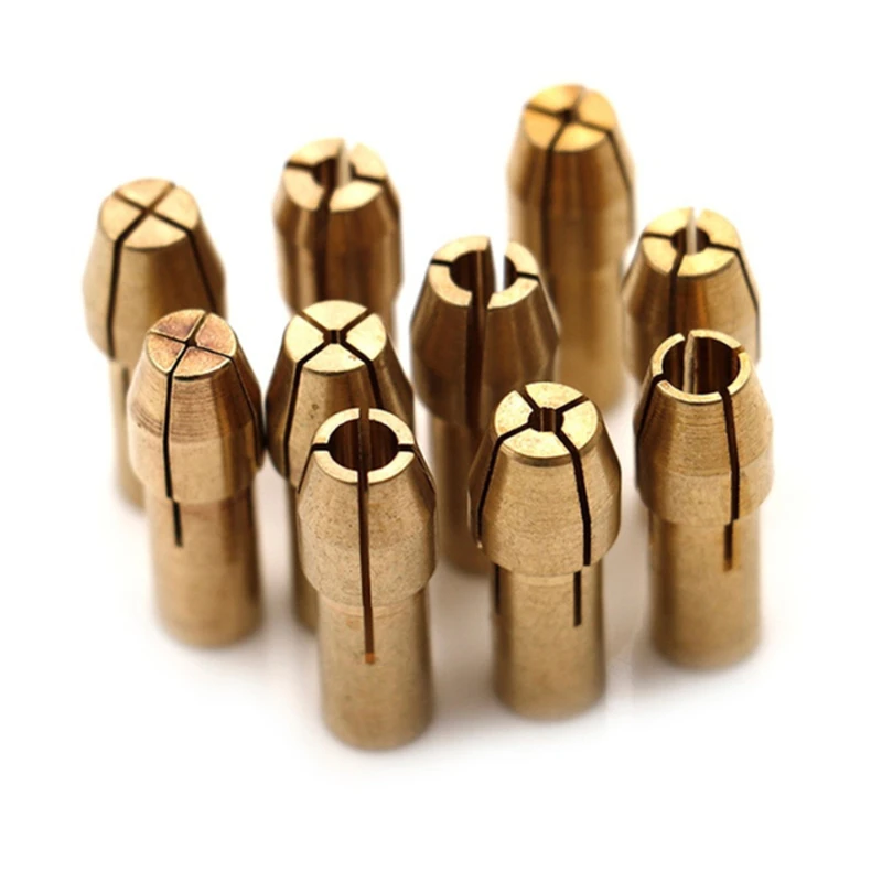 

10pcs Mini Electric Grinder Micro Drill Set Copper Sandwich Mouth