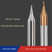 hrc 60%c2%b0 small diameter flat knife ball nose 2 flute milling cement carbide end mill steel aluminum milling machine special tool