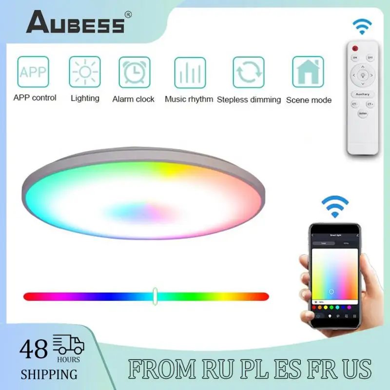 

Tuya Wifi Smart 36W RGB+C+W Ceiling Light LED Ceiling Living Room Bedroom Lamp APP Voice Control With Alexa Google Home