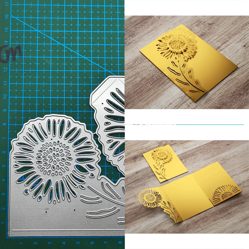 Штампы Для Рукоделия Подсолнечника Металлическая Высечка Блестящее