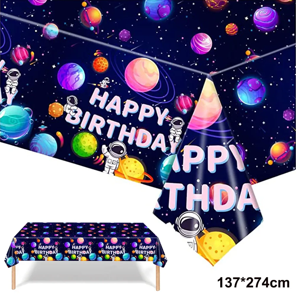 

Космос фотография счастливого дня рождения планета астронавт пластиковый чехол для стола Детский Космос фотография