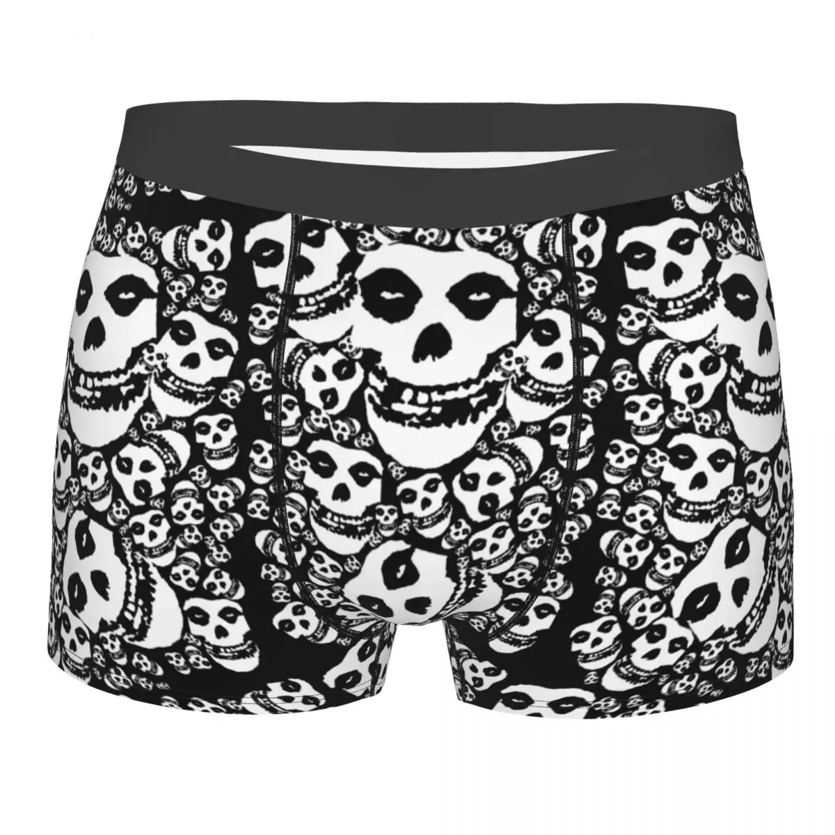 Пользовательские ужасы панк-рок Misfits Skull боксеры шорты мужские трусы нижнее белье