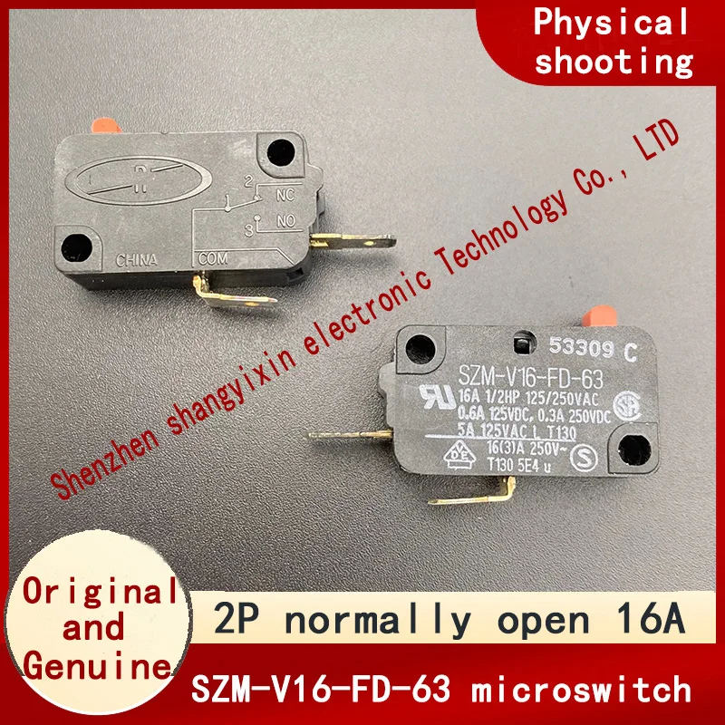 Оригинальный подлинный микро-переключатель 2 контакта нормально открытая