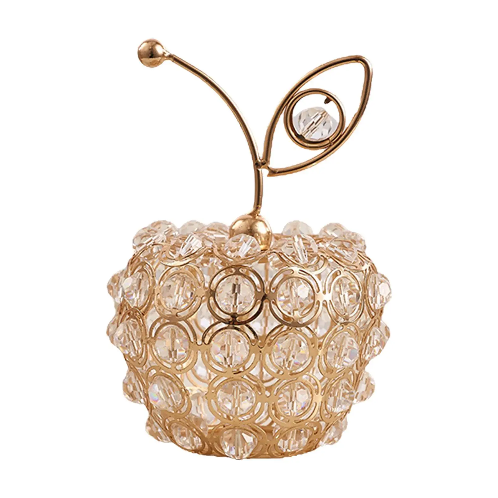 

Nordic Crystal Fruit Statue Ornaments Figurine Home Office Decor Apples