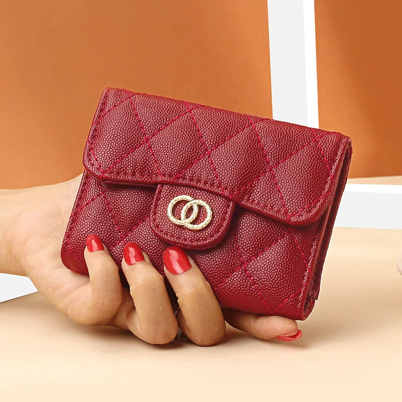 Colorful Big Capacity Leather Women Wallet Fashionable Card Holder Multifunctional Lady Bag Lovely Coin Purse For Ladies