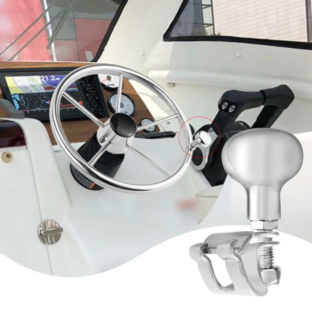 

Steering Wheel Power Handle Universal Paw Shape Rotatable Soft Safe Ball Grip Knob Fishing Boats Yacht Spinner Hardware