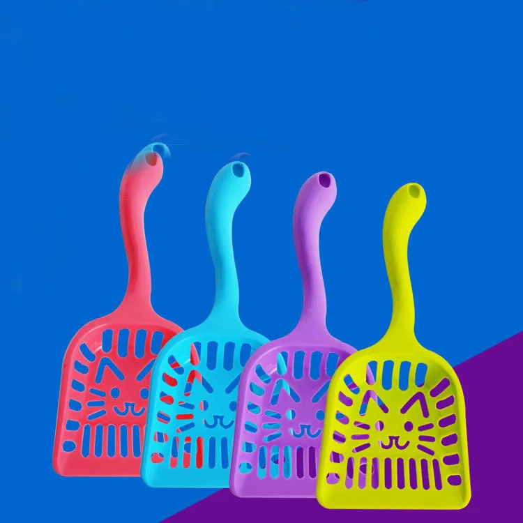 

In Stock Wholesale Cute Cartoon Cat Litter Scoop Large Pine Crystal Cat Litter Shovel Cat Head Cat Shit Shovel