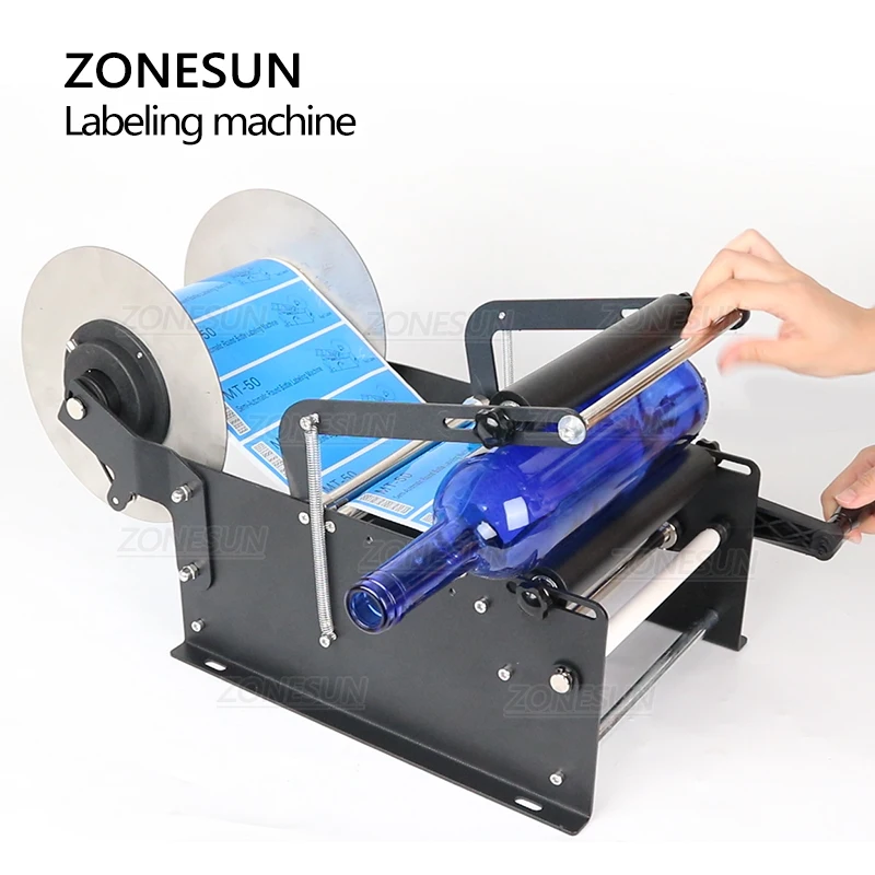 ZONESUN ZS-50W упаковочные этикетки наклейки для бутылок машины пива воды