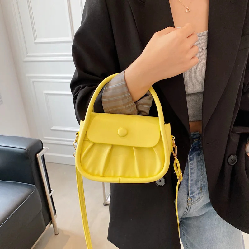 

Retro Bags for Women Shoulder Bag PU Leather Casual Simple Fashion Ladies Travel Office Solid Color Handbag 2023 Spring New Bag