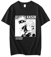 harajuku japanese style anime mens tshirt jujutsu kaisen yuji itadori printed unisex short sleeve t shirt casual t shirt tops