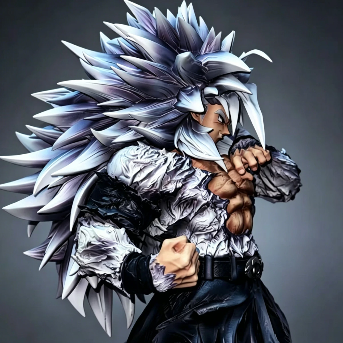 Фото Коллекционная фигурка JT Studio Dragon Ball SSJ5 Сон Гоку в позе «Доминант», подвижная, из ПВХ, 38 см / 14,96 дюйма, модель-игрушка, подарок №4