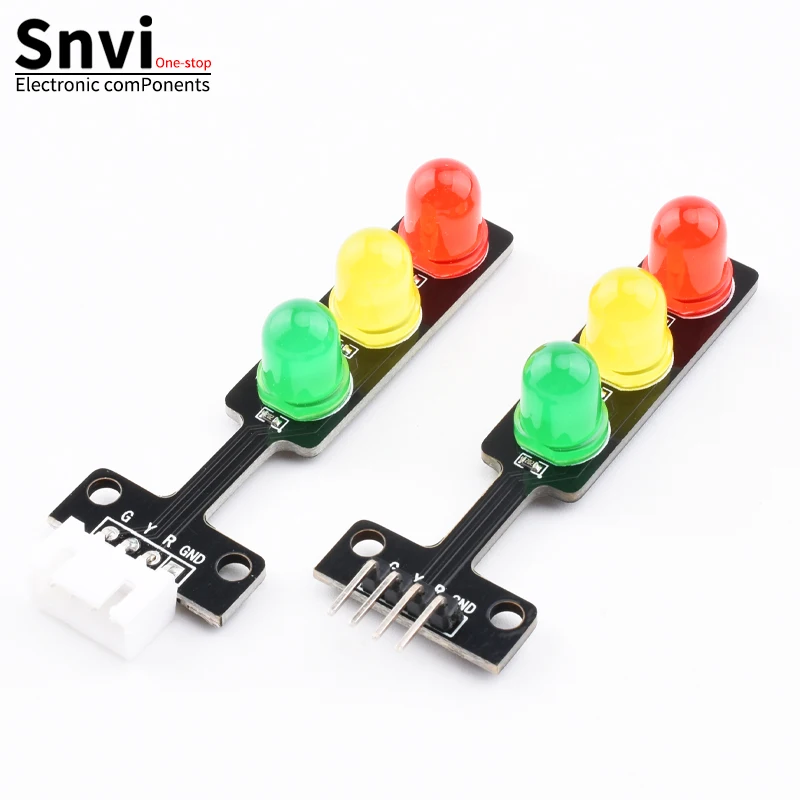 Snvi 5V Светодиодный модуль светофора 5 мм Красный Желтый Зеленый RGB-Дорожный фонарь