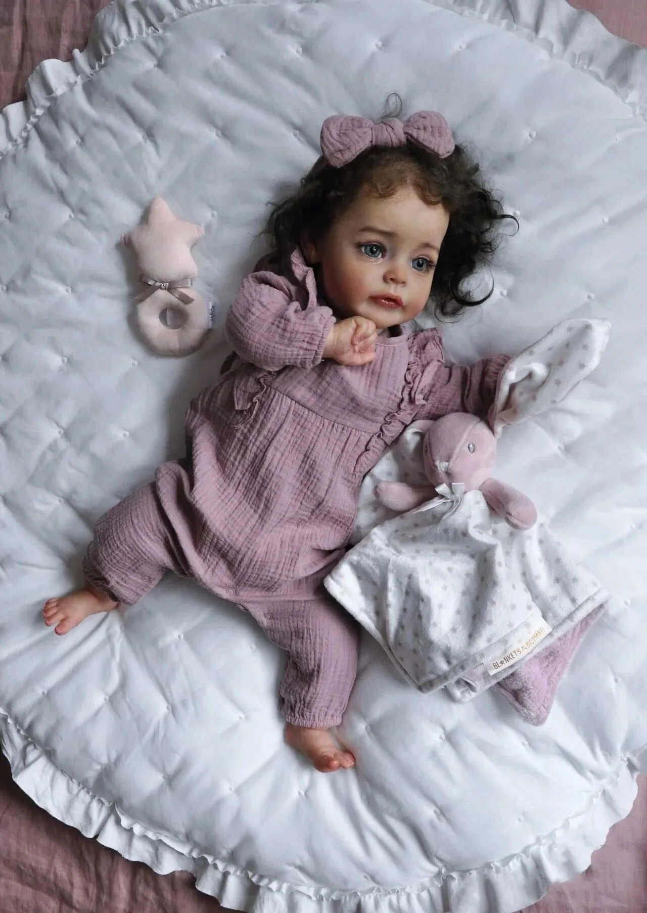 Popular 60CM Soft Silicone Reborn Baby Girl Doll Toddle 3D Paint with Visible Veins Real Touch Cuddly Newborn Baby Birthday Gift