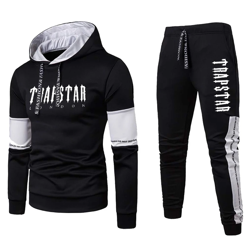 

Mens Sweatshirt Set Hoodies+Sweatpants Tracksuit 2 Piece Set Outfits Jogger Luxury Brand Sport Suit Male Pullover Winter Clothes