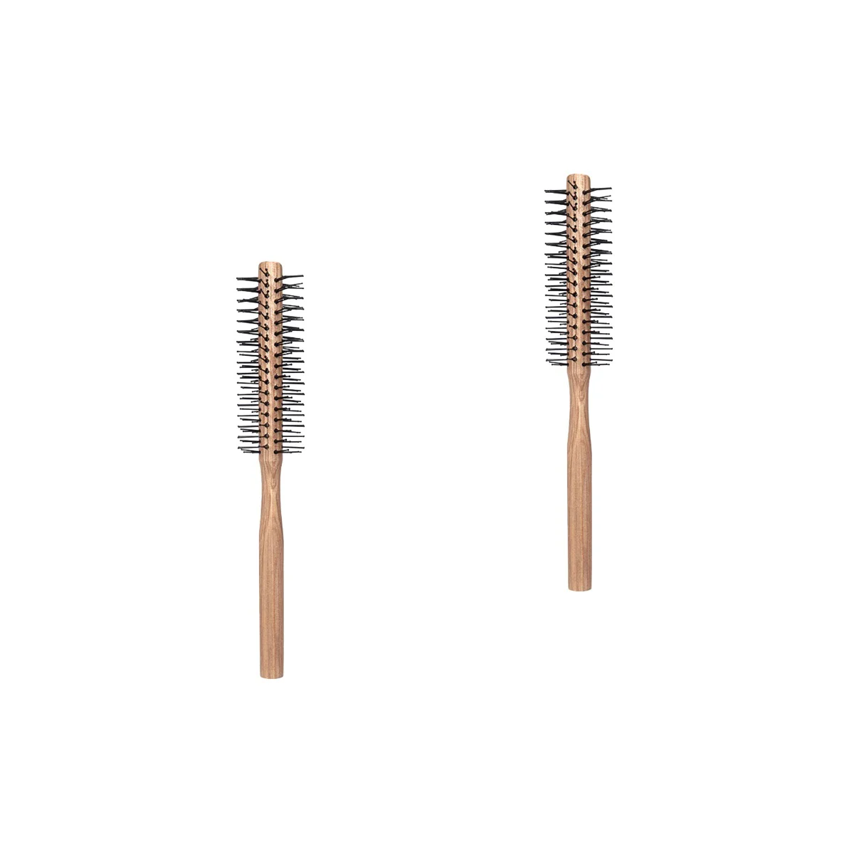 

2 Pieces Mini Curling Comb Combs Curly Hair Blow Drying Brush Roller Detangling Nylon Wool Styling