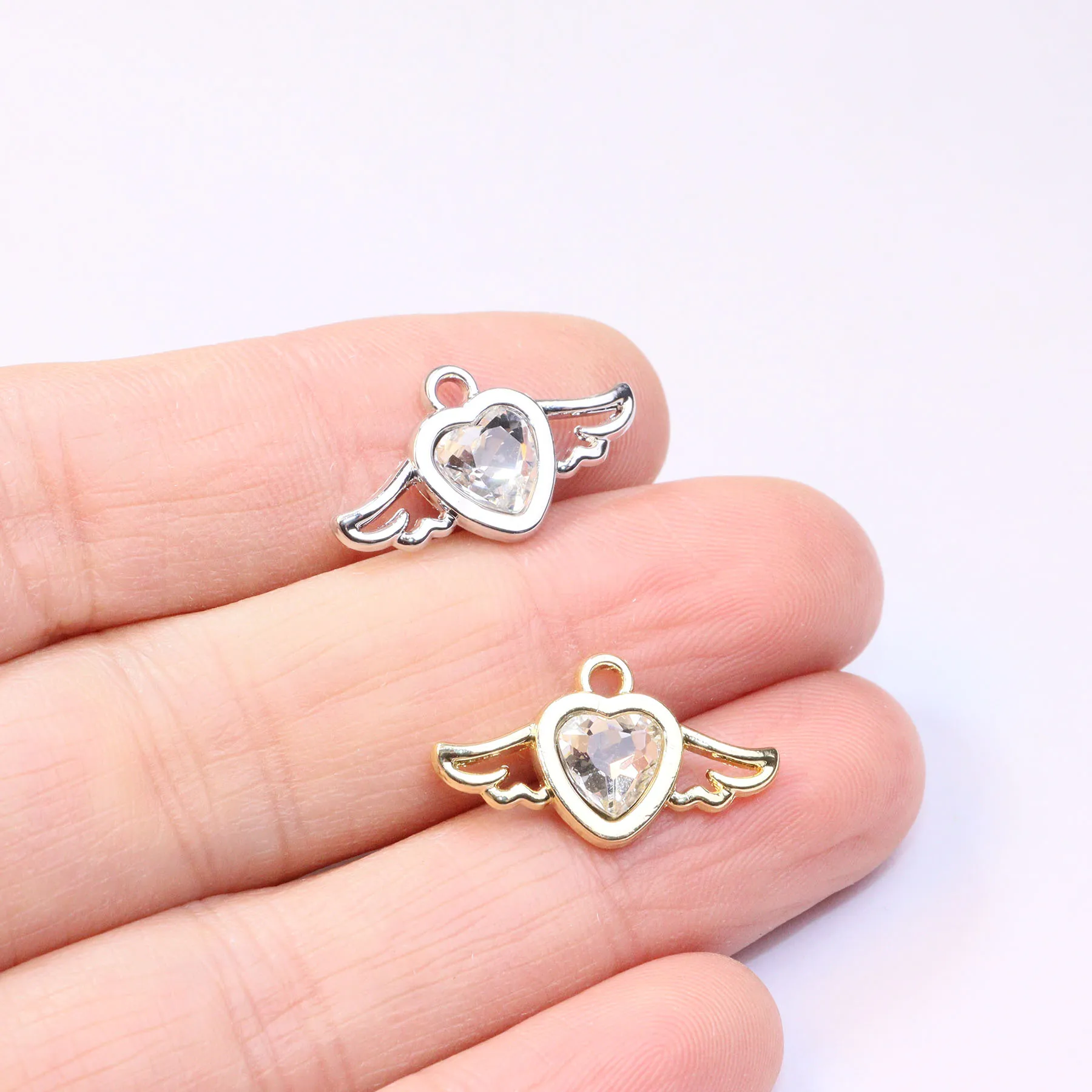 

Eruifa 10 шт. Popupar крыло сердца с камнем монета цинковый сплав Подвеска Женская мода ювелирные изделия DIY ожерелье ручной работы 2 цвета