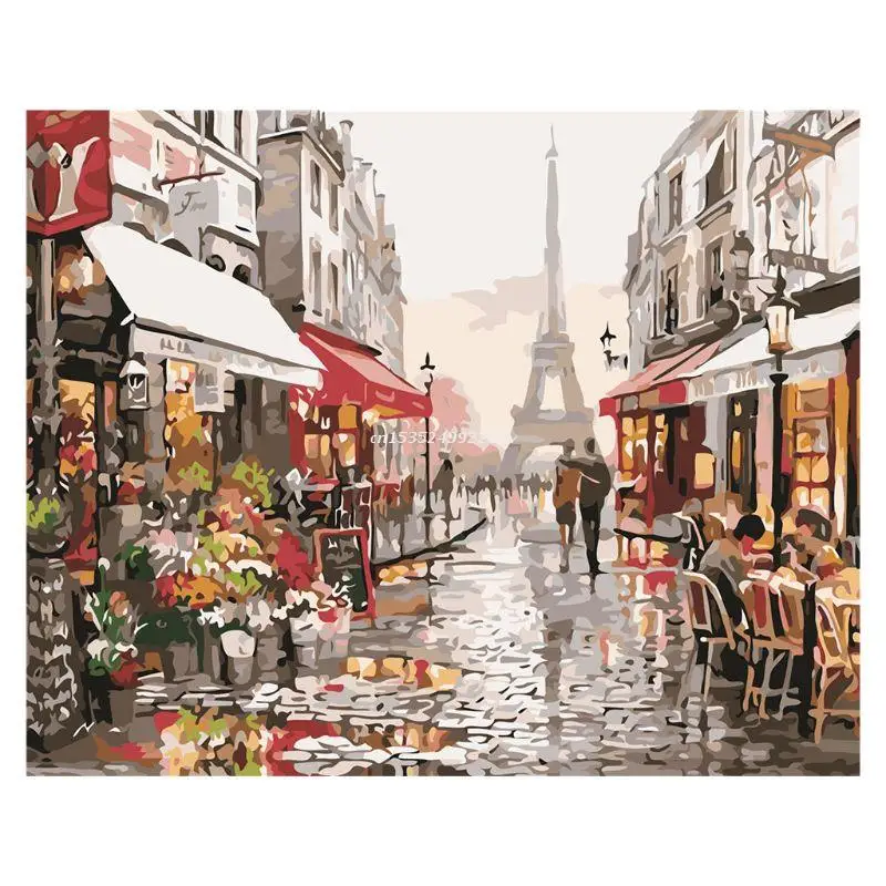 

Tower DIY Painting By Numbers Modern Wall Art Picture For Kids & Adults Dropship