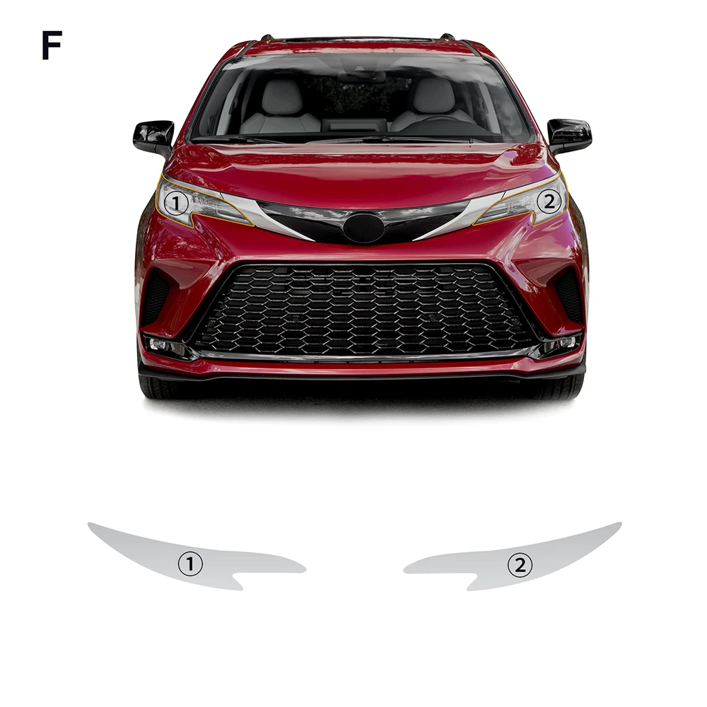 

Прозрачная защитная пленка для передних фар Toyota Sienna 2022 2023