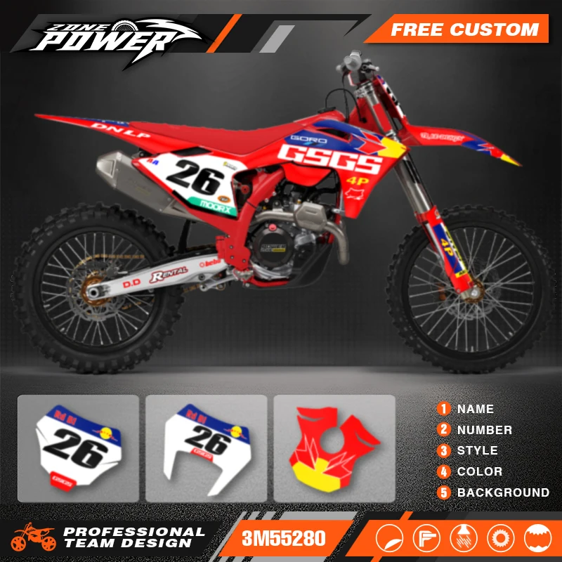 Powerzone индивидуальные графические фоновые наклейки наборы наклеек для Gasgas EC MC EC125