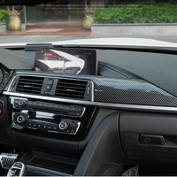 lhd carbon fiber look interior abs trim center control panel trim for bmw f30 f34 f32 f36 accessories 2013 2018