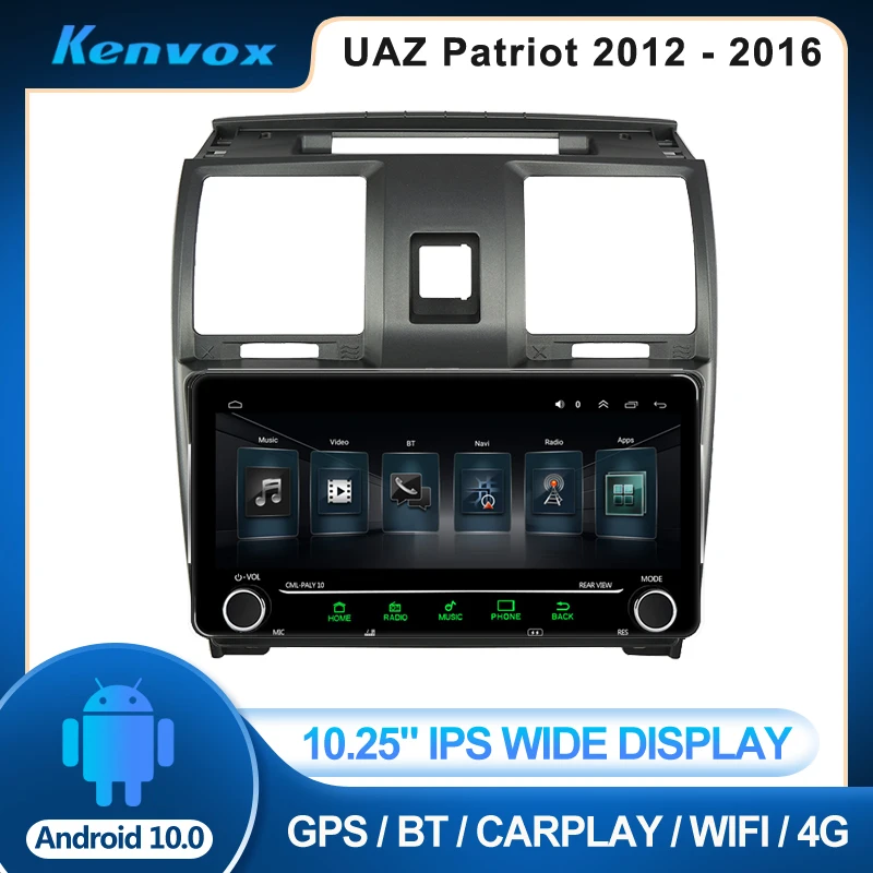 

Автомагнитола 2 din, 10,25 дюйма, IPS, Android, для UAZ Patriot 2012-2016, мультимедиа, GPS-навигация, Авторадио, стерео видео