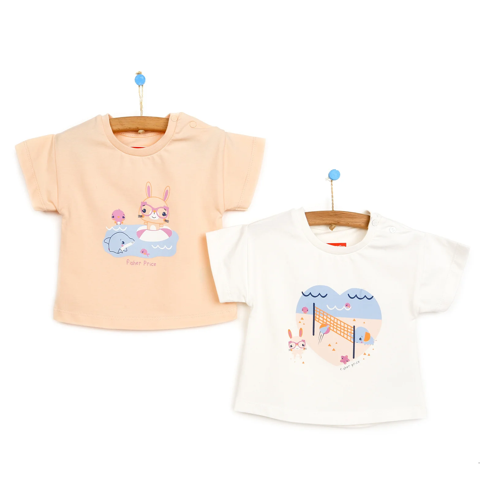 

ebebek Fisher Price 2022 New Season Baby Clothes Tatil Zamanı 2li Tshirt