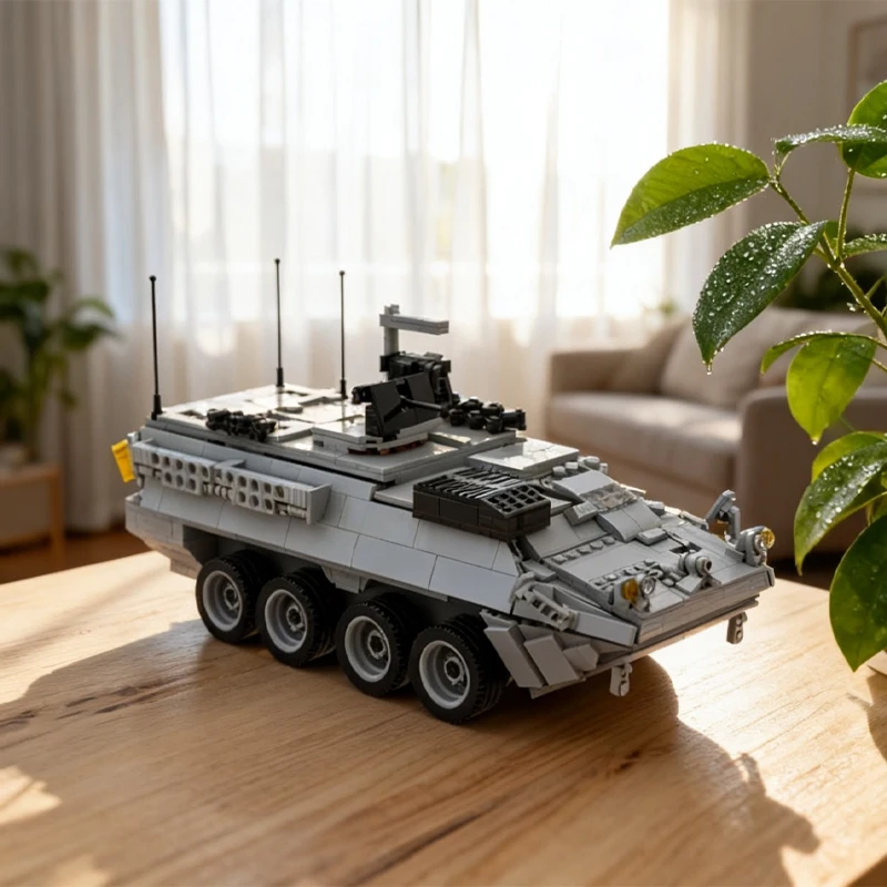 Фото 1702 детали MOC: Сборная модель боевой техники M1131 (огневая поддержка) для самостоятельной сборки, развивающая творческая игрушка для детей, рождественский подарок №5