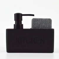 black resin hand soap dispenser shampoo body wash container for bathroom and kitchen accessories