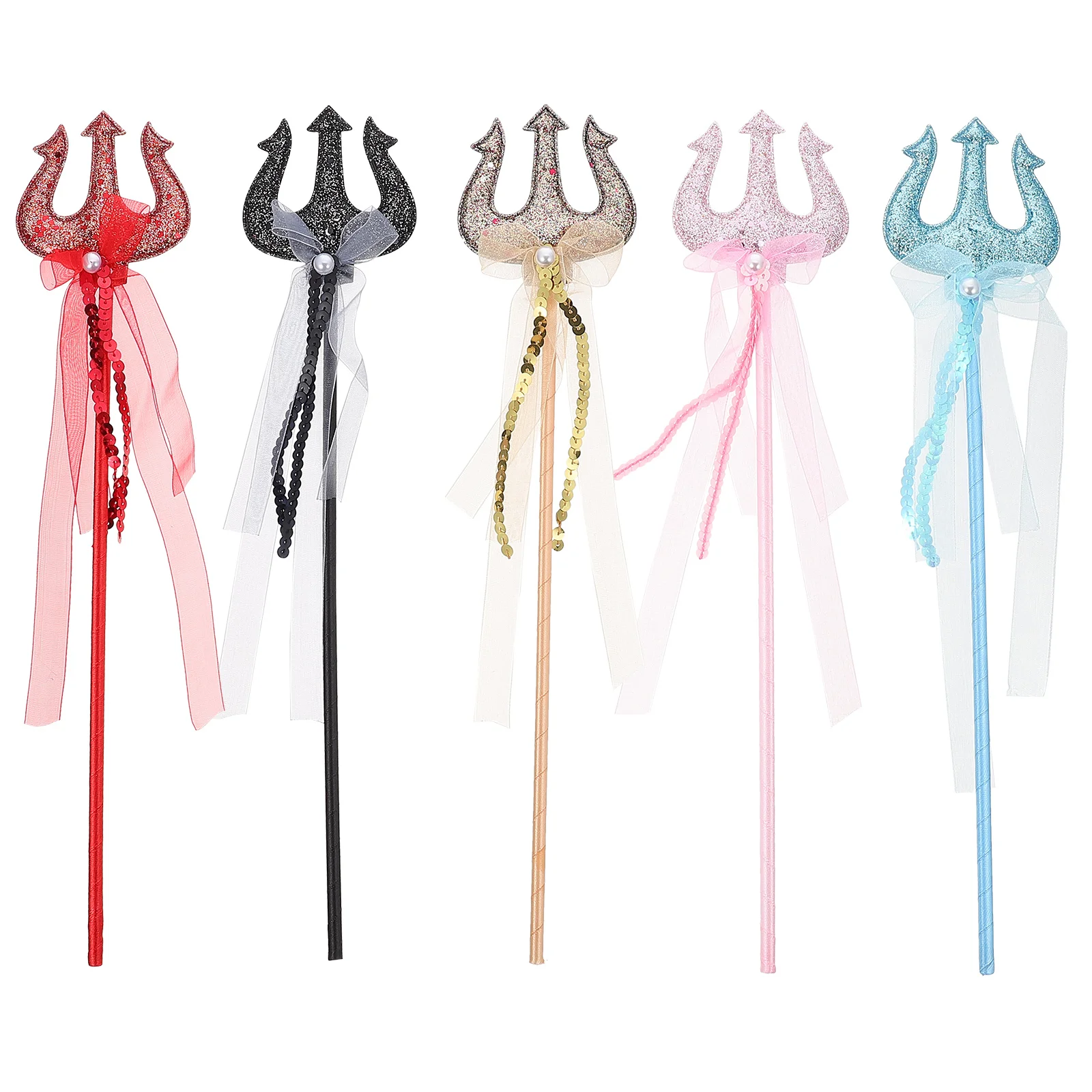 

Wand Fairy Costumekidsstick Forcat Wands Partydress Pitchfork Trident Decorative Christmas Girl Glitter Girls Light