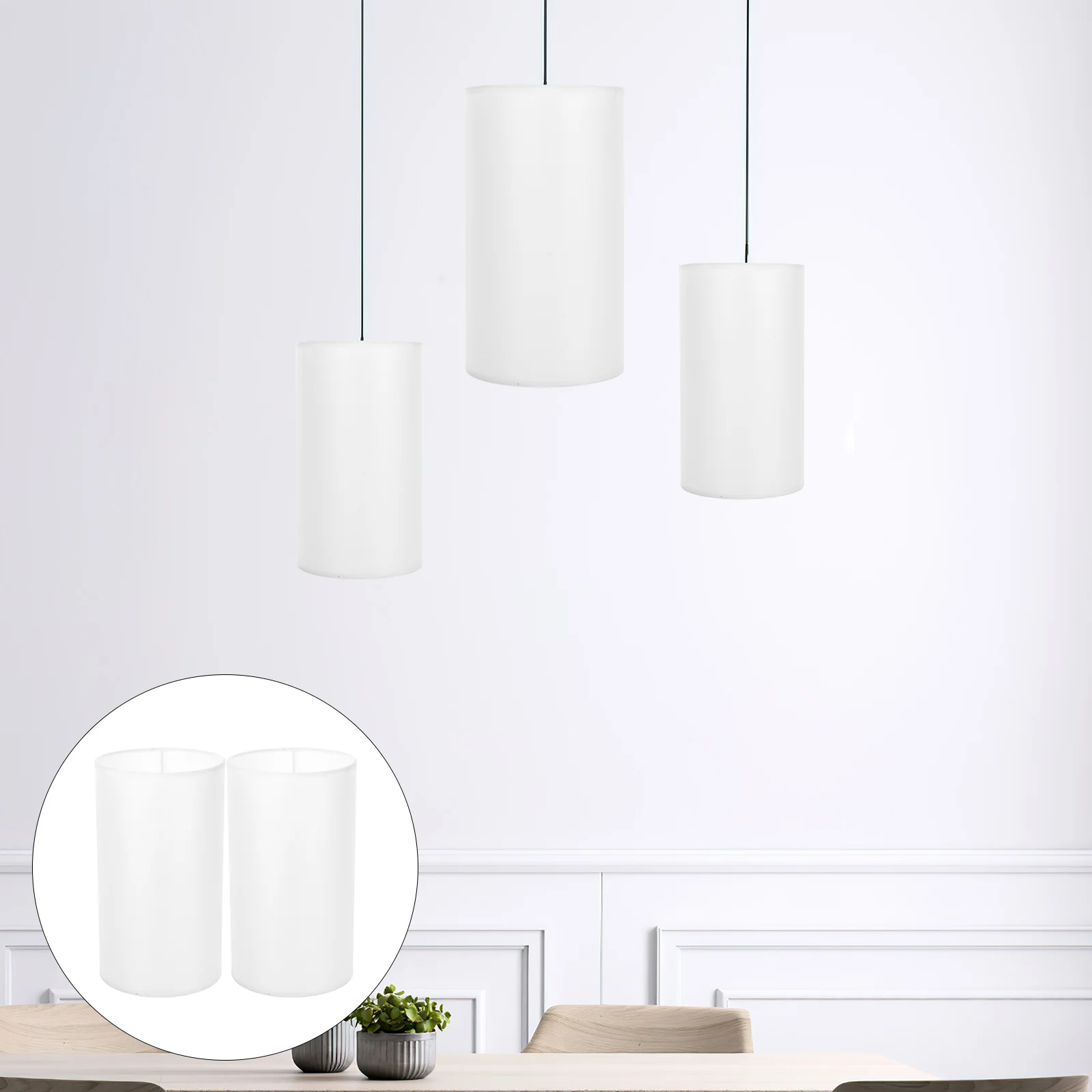 

2pcs Delicate Lamp Covers Floor Light Shade Replacement Cloth Table Lamp Lampshade