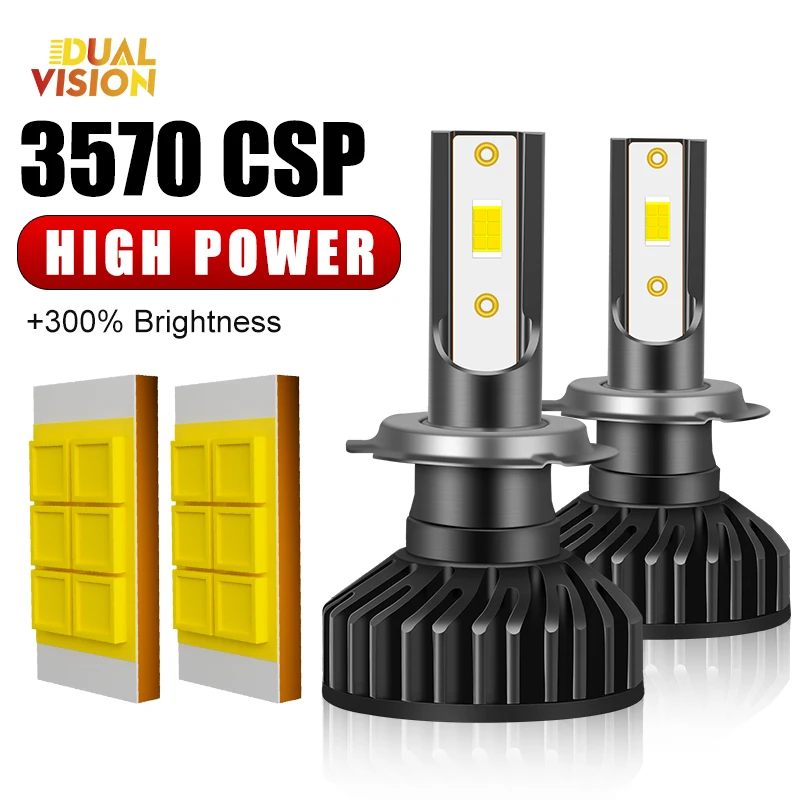 Автомобильные Фары H7 H4 Canbus H1 9005 HB3 9006 HB4 H8 H9 H11 6000K Холодный Белый Свет Для Ближнего И