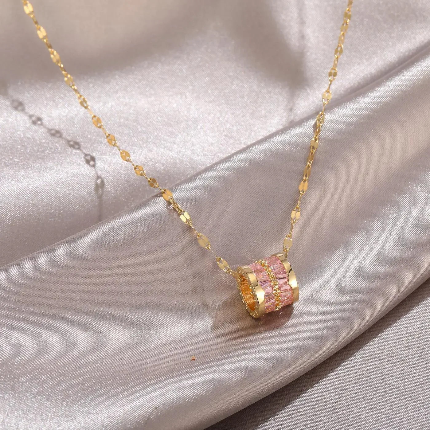 Luckiest кольцо ожерелье женское высококачественное Feel2022 новое розовое золото