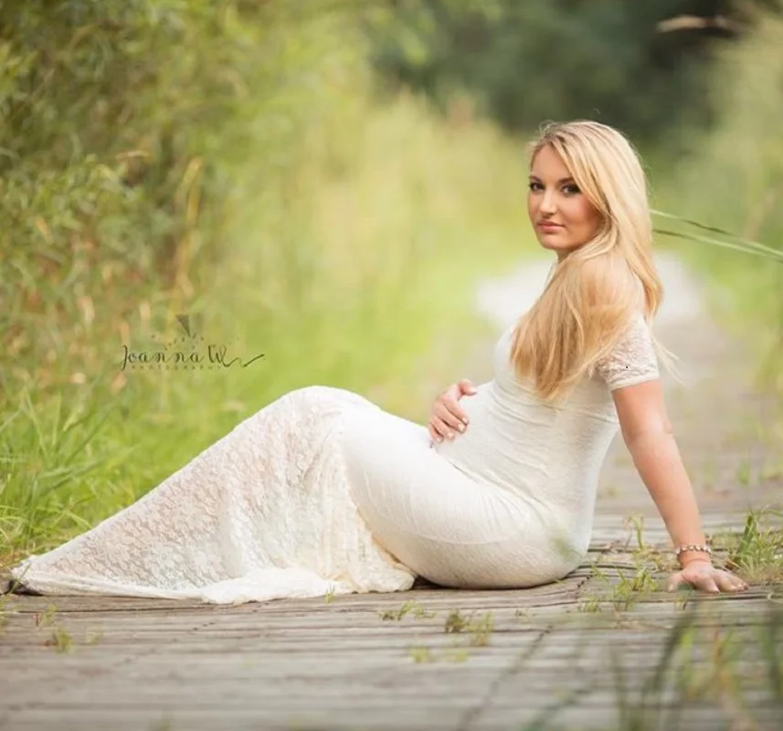 Mermaid Maternity Dresses Lace Photo Shoot Pregnant Women Pregnancy Dress Photography Prop Lady Sexy Maxi Maternity Gown V-Neck enlarge