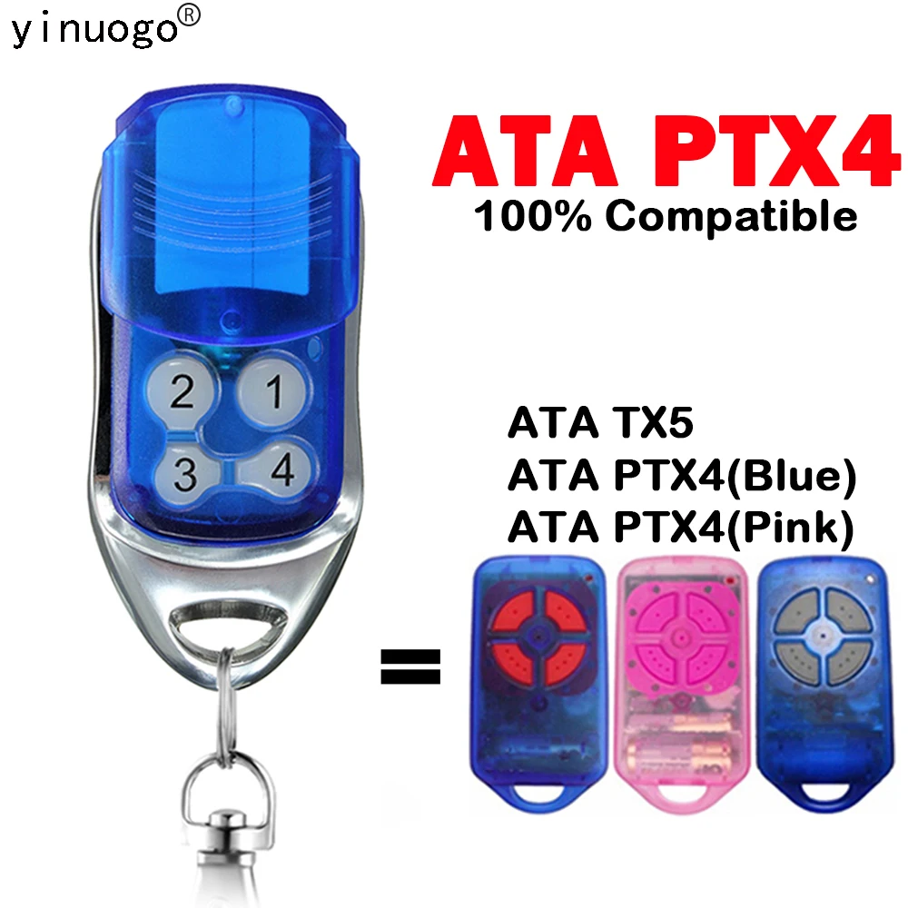 

ATA PTX4 PTX-4 TX5 пульт дистанционного управления для гаражных дверей 433,92 МГц, динамичный код, замена пульта дистанционного управления, Дубликато...