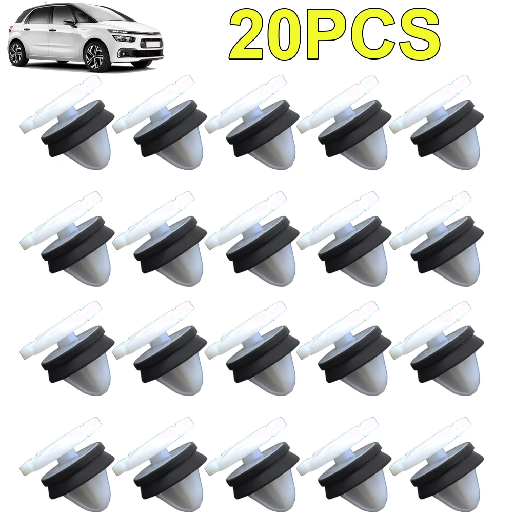 

20X для Peugeot Citroen Renault, внутренняя панель двери автомобиля, зажимы для отделки карт, крепежные фиксаторы OE # 9345ZN 7703077476 1007928