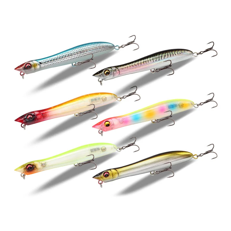 Фото LETOYO Воблер-поппер Floating Pencil Lure 140мм 25.8г, поверхностная приманка для рыбалки, твердая приманка-карандаш для щуки №4