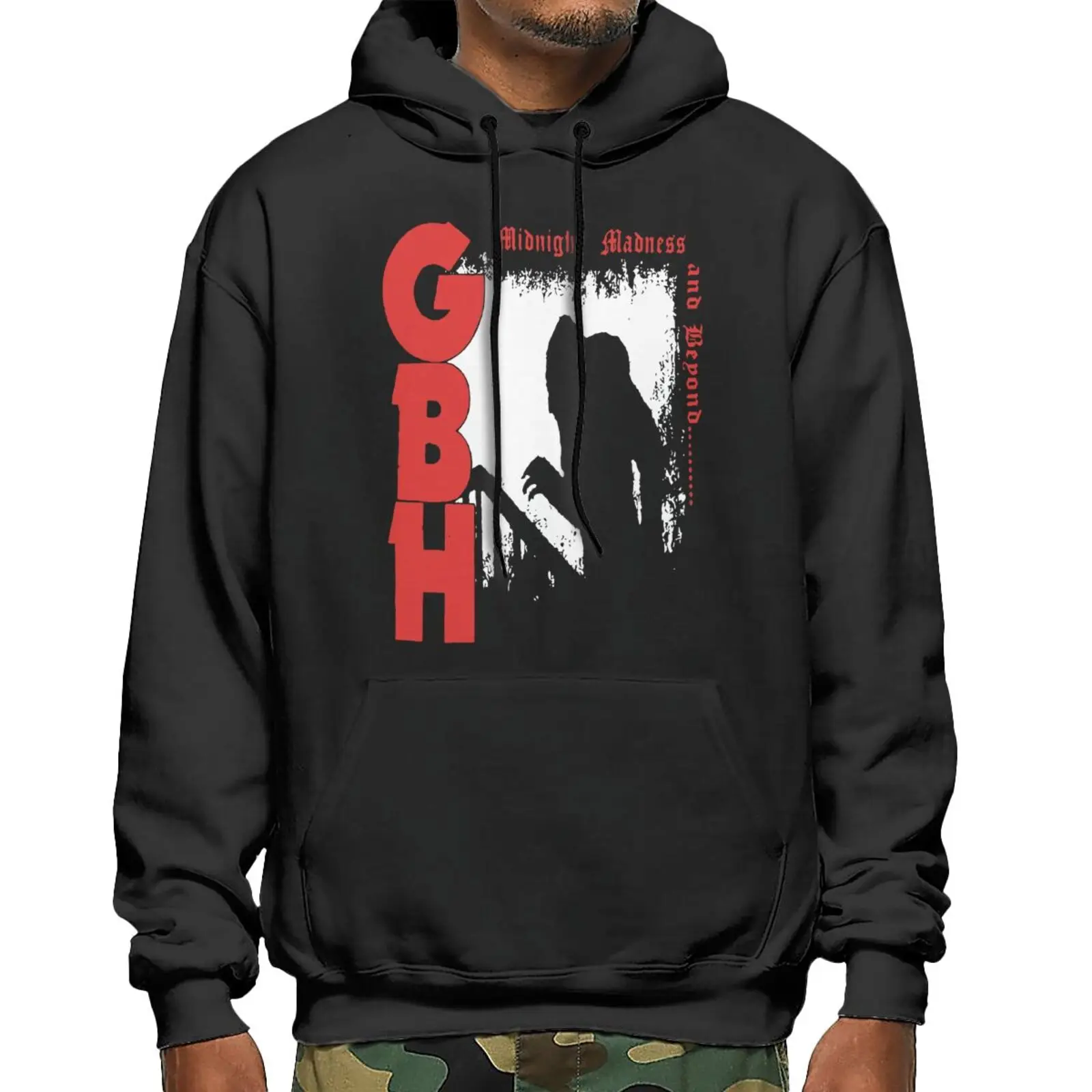 

Мужской спортивный костюм Gbh, толстовка с капюшоном и молнией, готическая одежда, свитер с капюшоном, мужская зимняя куртка