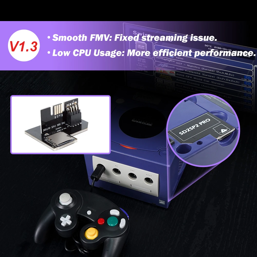 Адаптер для SD-карты SD2SP2 Pro V1.3 устройство чтения SD-карт TF-карт совместим с