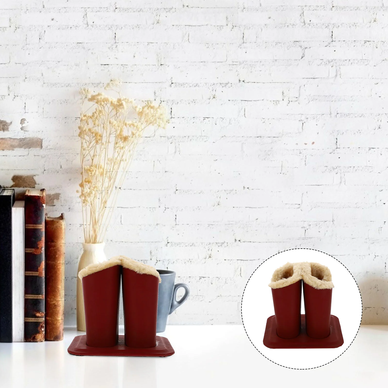 

Stand Eyeglasses Stand Glasses Stand Case Plush Lined Glasses Case Glasses Holder for Mall Shop Home Office